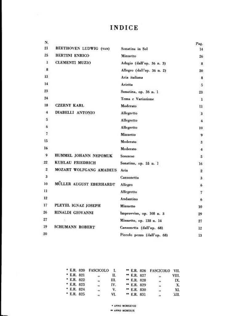 Antologia Pianistica Per La Gioventù - Fasc. I - Sigismondo Cesi