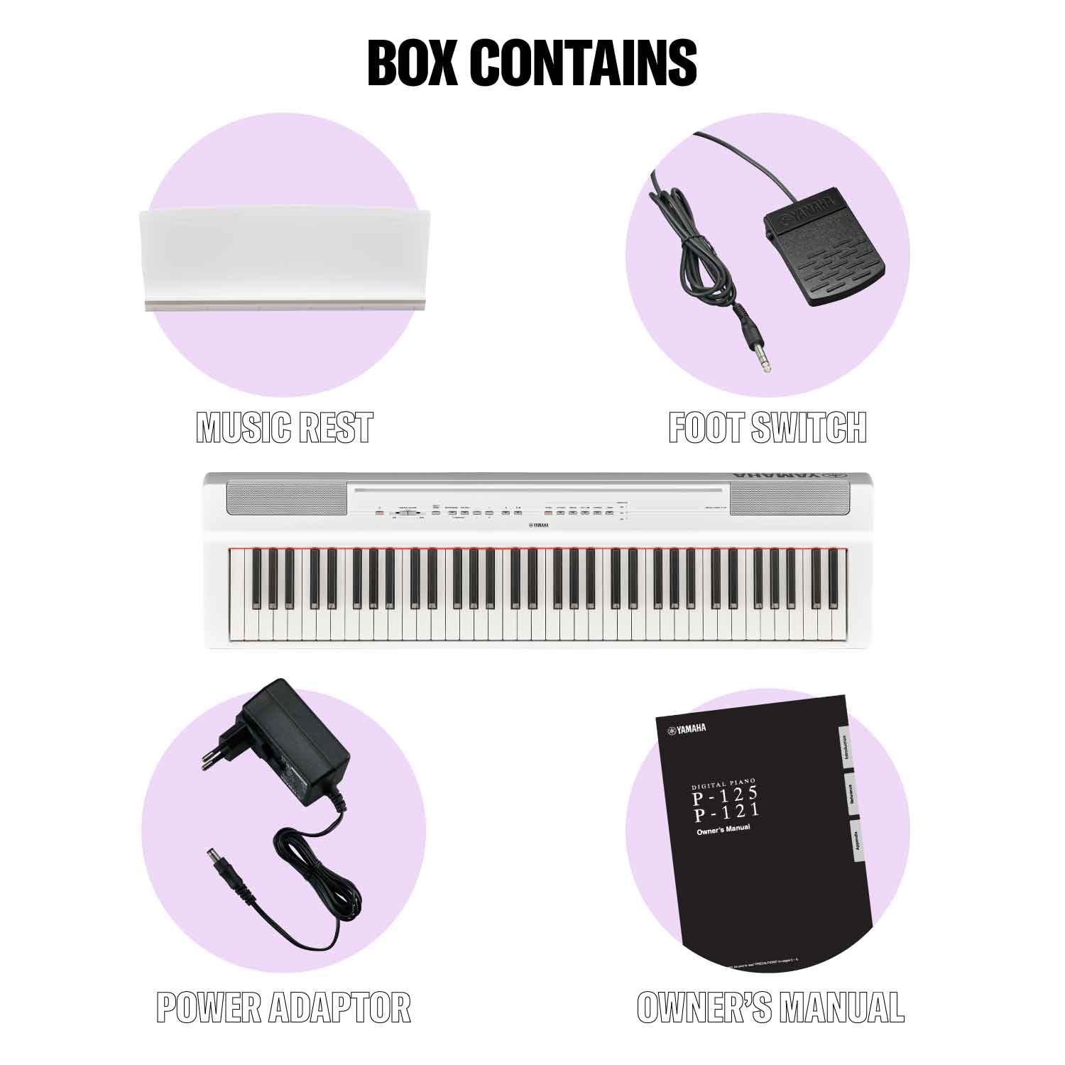 Yamaha P-121WH White